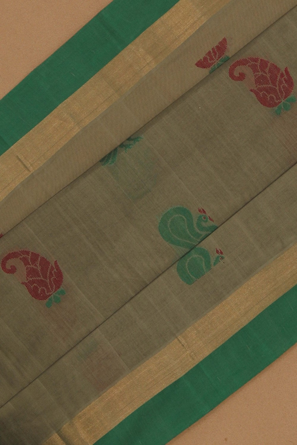 Image of South Cotton Grey Saree